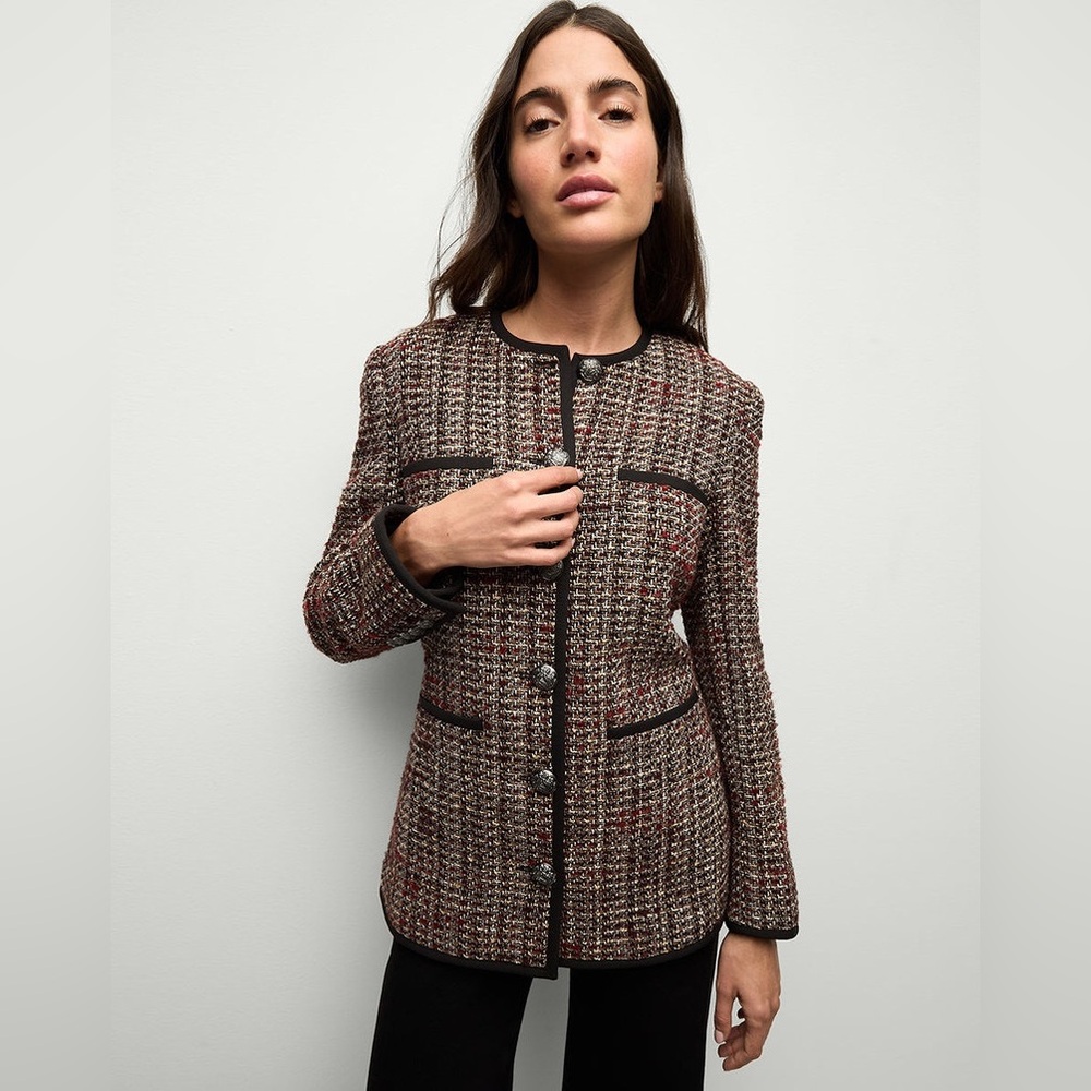 NWT $798 Veronica Beard Watkins Tweed Dickey Jacket - Picture 3 of 9